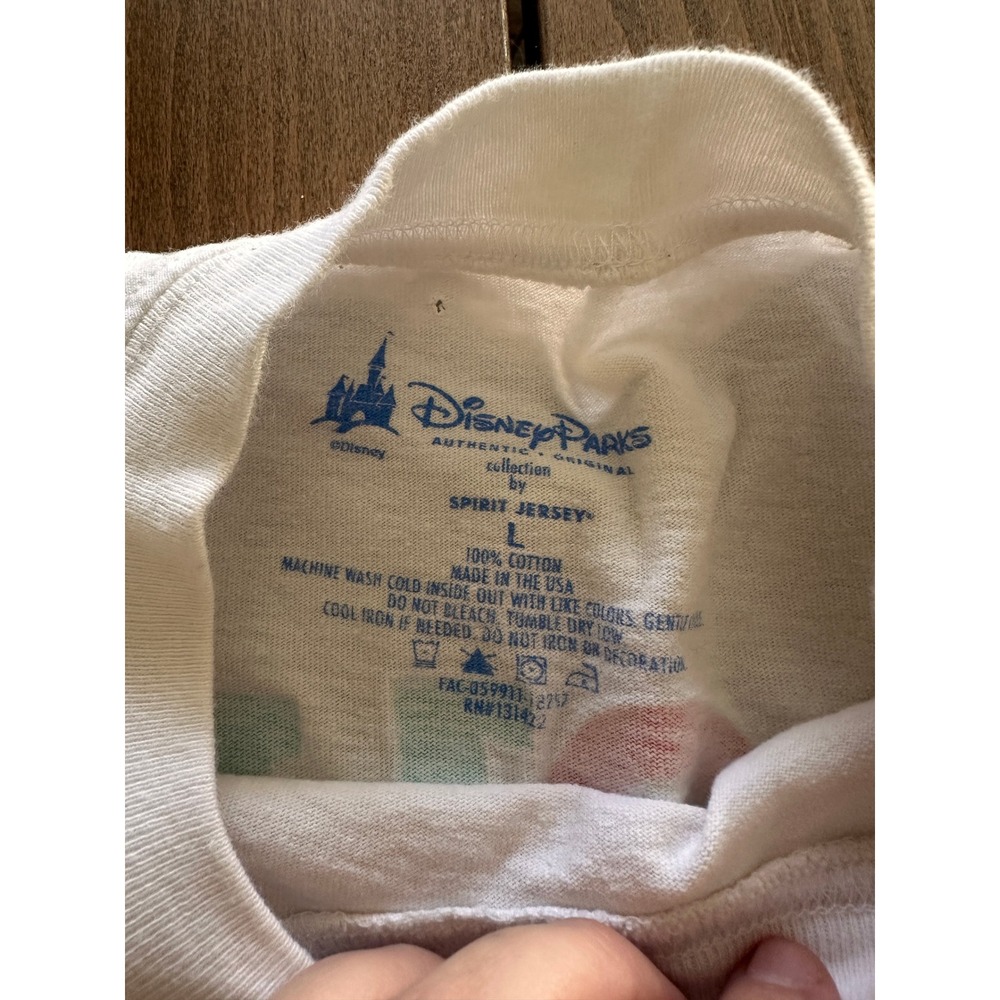 Retired Disney Parks Small World Spirit Jersey Disneyland White Long Sleeve - Picture 5 of 7